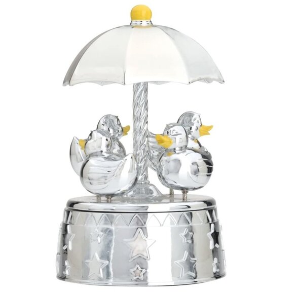 Reed & Barton Silver Something Duckie Carousel Musical, New with Tags, NWT - Picture 1 of 14